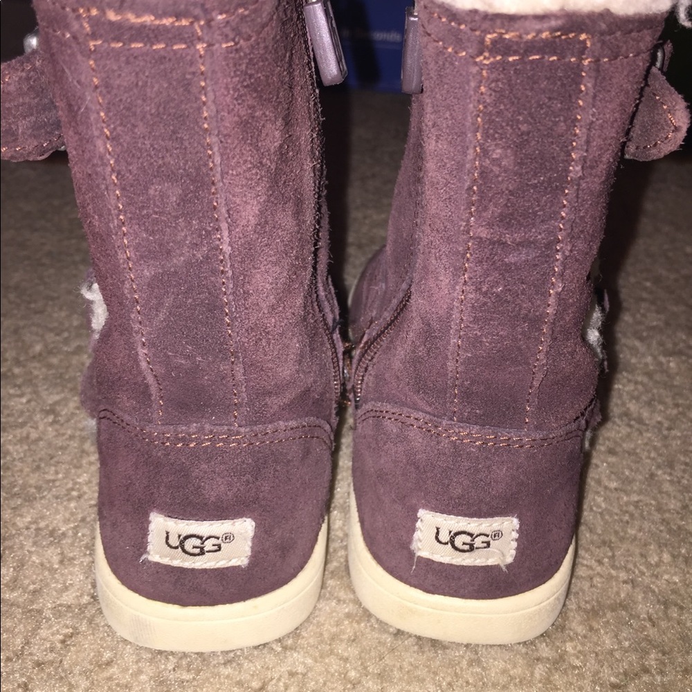 UGGS size 10 (toddlers). Eggplant color